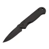 All Black Locking Pocket Knife 3.5" L Closed