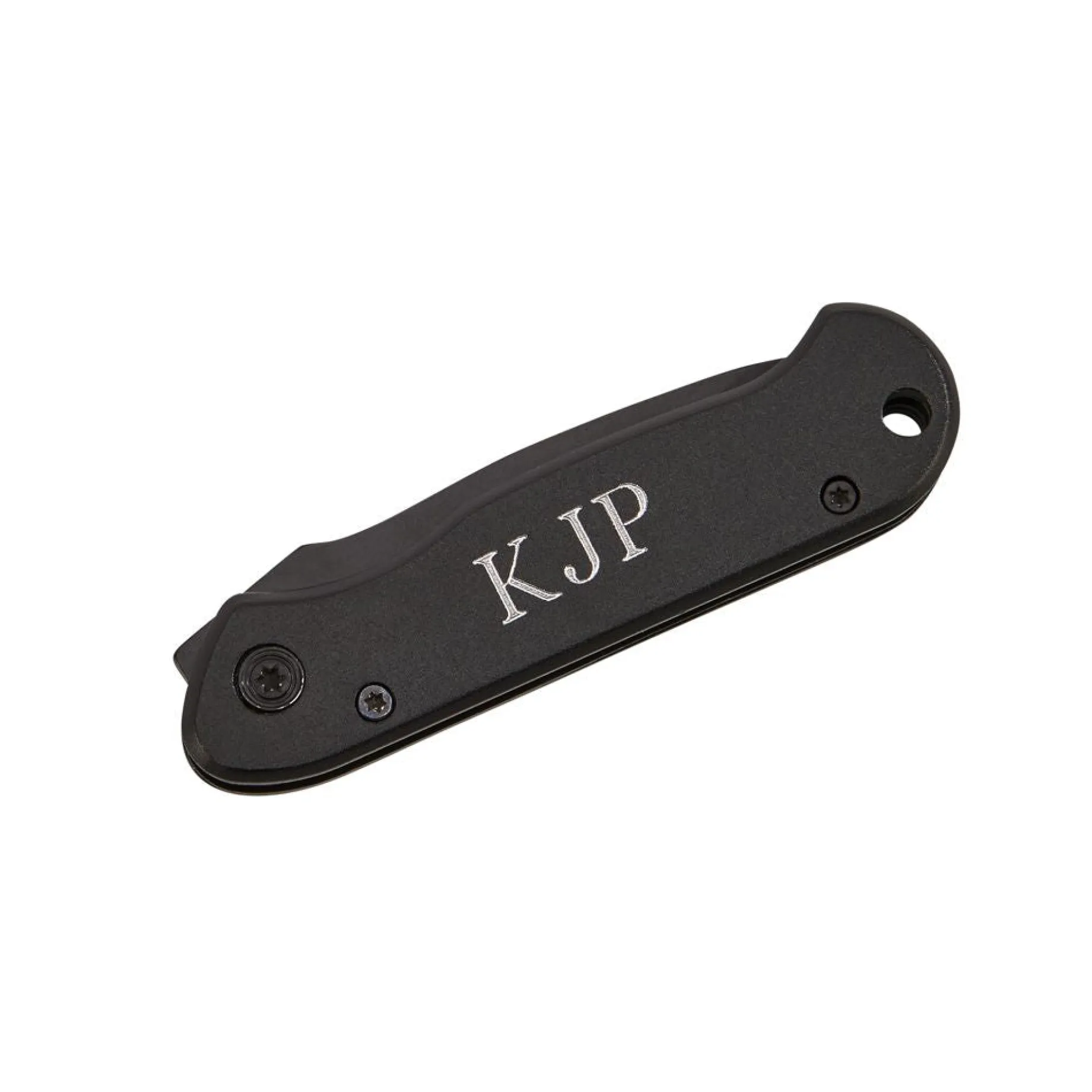 All Black Locking Pocket Knife 3.5" L Closed