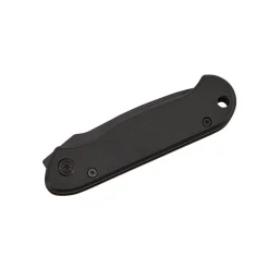All Black Locking Pocket Knife 3.5" L Closed