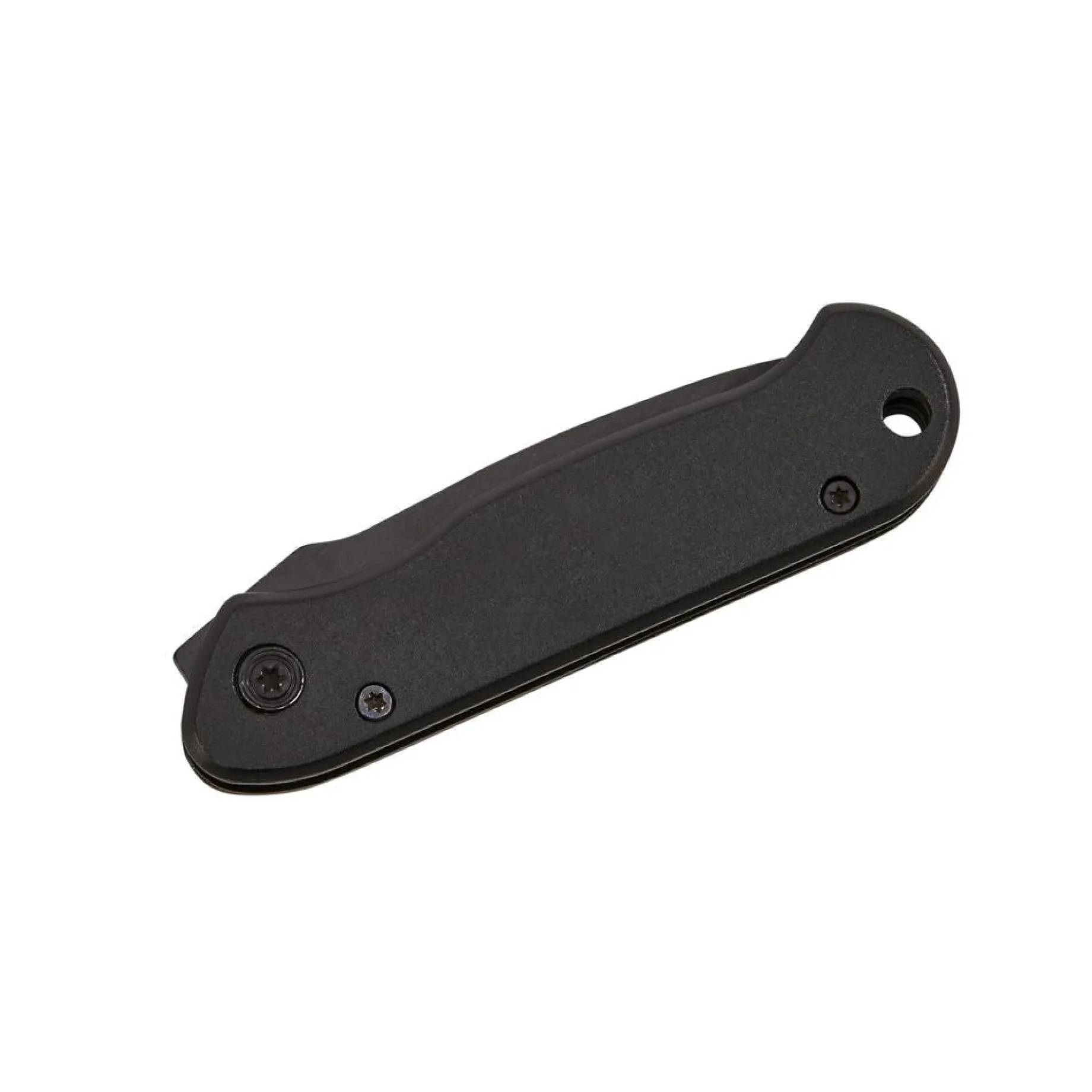 All Black Locking Pocket Knife 3.5" L Closed