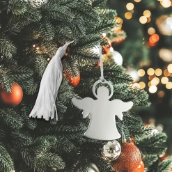Angel Ornament with White Tassel