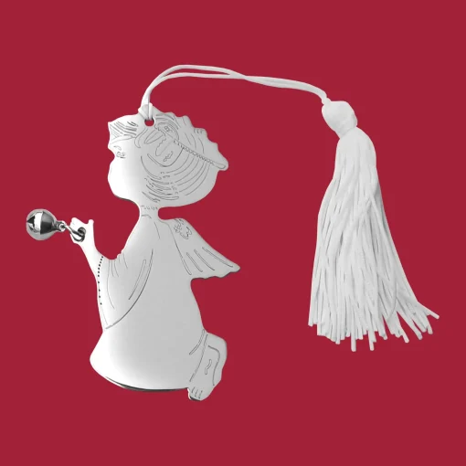 Angel with Bell Ornament with White Tassel