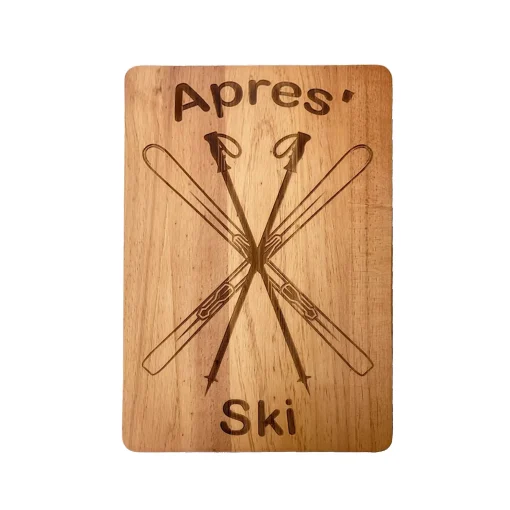 Apres Ski Wood Board - 10" x 15