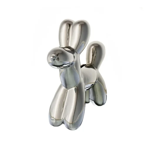 Balloon Dog Bank Silver