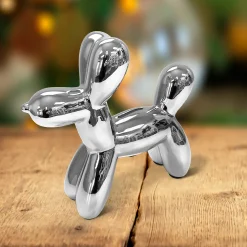 Balloon Dog Bank Silver
