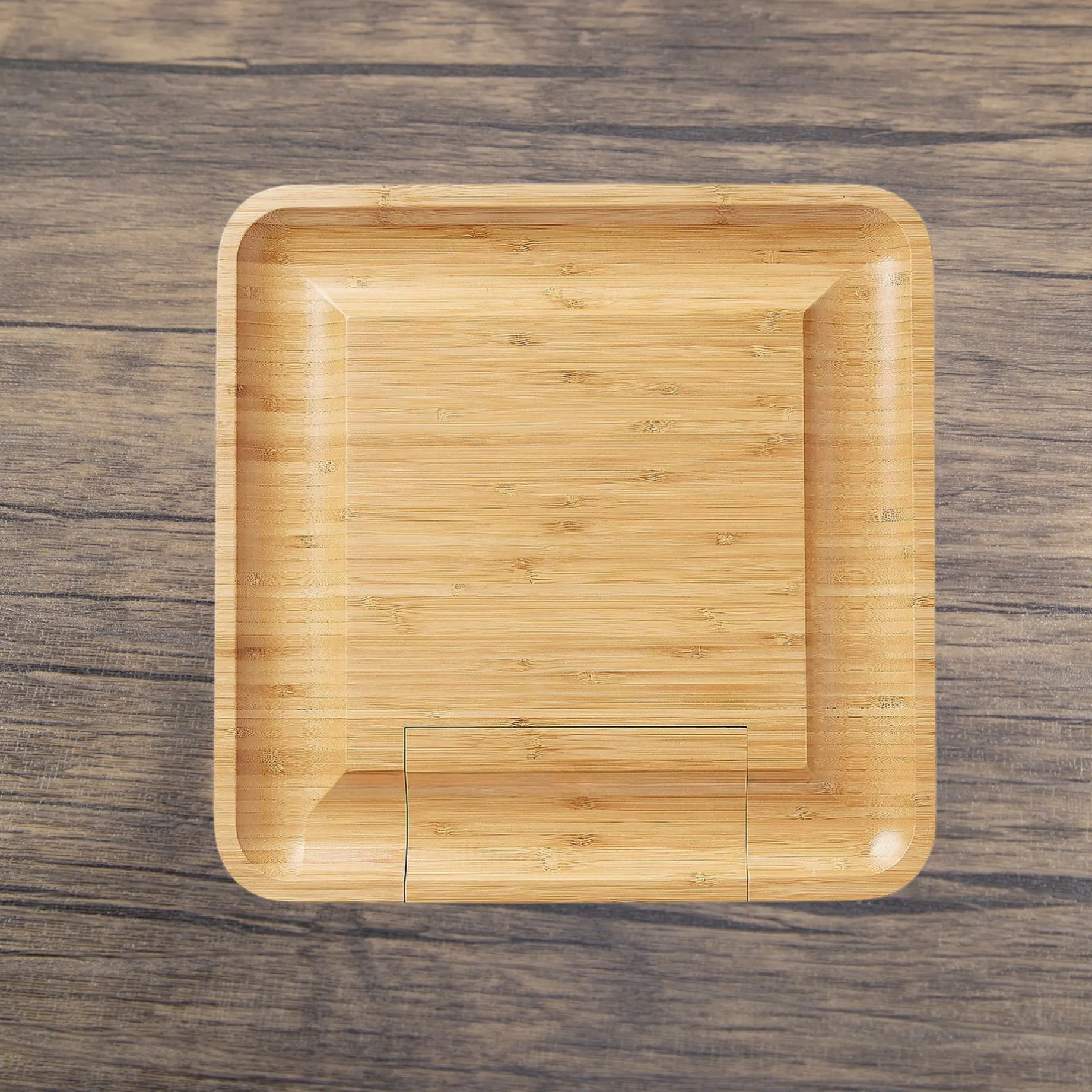 Bamboo 13'' Square Cheese Board with 4 Tools