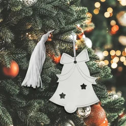 Bell Ornament W/white Tassel, Np