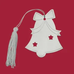 Bell Ornament W/white Tassel, Np