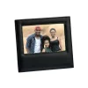 Black Leather Frame Holds 4" X 6" Photo