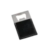 Black Leatherette Bottle Opener - 3.5" x 2"