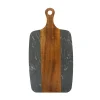 Black Marble and Acacia Wood Center Handled Board
