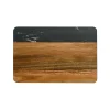 Black Marble and Acacia Wood Rectangle Board