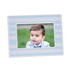 Blue & White Striped 4" X 6" Photo Frame