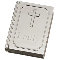 Book Shaped Box With Cross On Cover