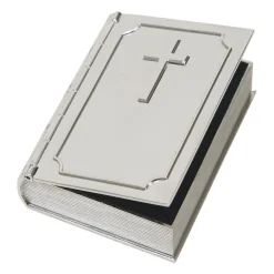 Book Shaped Box With Cross On Cover