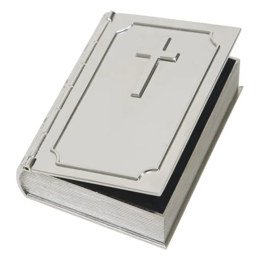 Book Shaped Box With Cross On Cover