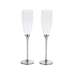 Boston Champagne Toasting Flutes Set