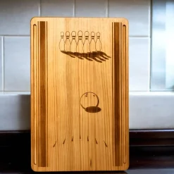 Bowling Lane Wood Board - 11.5" x 18"