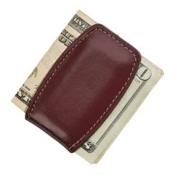 Brown Leather Money Clip