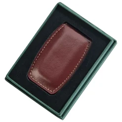 Brown Leather Money Clip