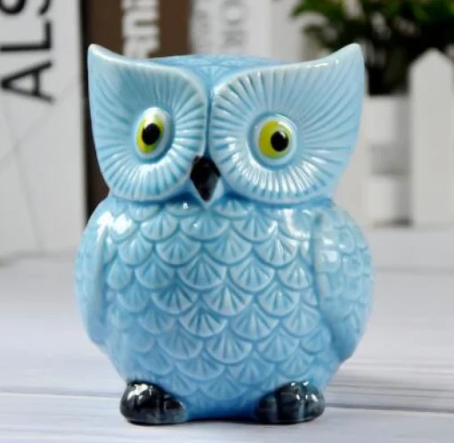 Ceramic Owl Bank