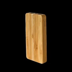 Compact Bamboo Power Bank - Portable Phone Charger