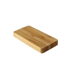 Compact Bamboo Power Bank - Portable Phone Charger
