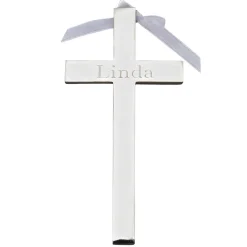 Cross With White Ribbon