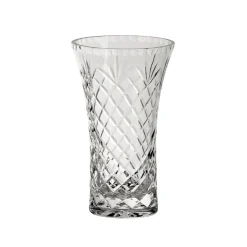 Crystal Flared Vase With Medallion Ii Pattern, 7" X 4.25"