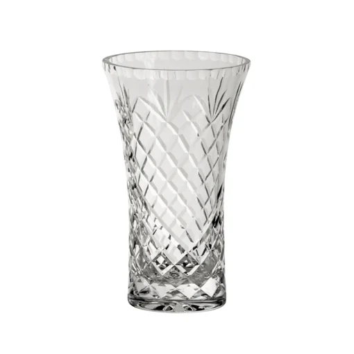 Crystal Flared Vase With Medallion Ii Pattern, 7" X 4.25"