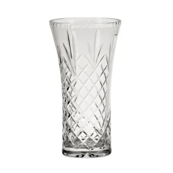 Crystal Flared Vase With Medallion Ii Pattern, 9.5" X 5"