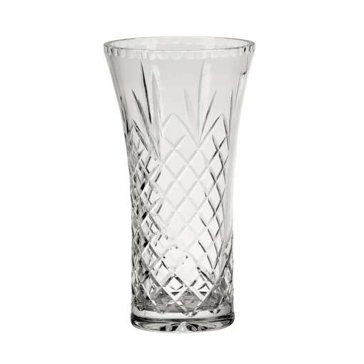 Crystal Flared Vase With Medallion Ii Pattern, 9.5" X 5"