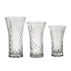 Crystal Flared Vase With Medallion Ii Pattern, 7" X 4.25"