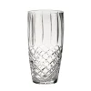 Crystal Linear Vase With Medallion Ii Pattern, 10" X 5"