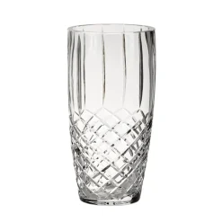 Crystal Linear Vase With Medallion Ii Pattern, 10" X 5"