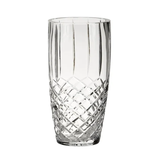 Crystal Linear Vase With Medallion Ii Pattern, 10" X 5"