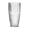 Crystal Linear Vase With Medallion Ii Pattern, 12" X 6"