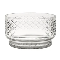 Crystal Round Bowl With Medallion Ii Pattern, 4.5" X 7.5"