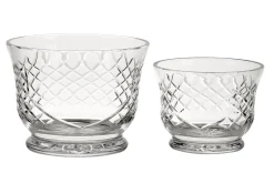 Crystal Round Flared Bowl With Medallion Ii Pattern, 5.5" X 7.5"
