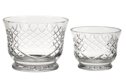 Crystal Round Flared Bowl With Medallion Ii Pattern, 5.5" X 7.5"