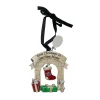 3D First Christmas in Our New Home Fireplace Ornament with Engraving T