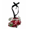 3D Red Truck Ornament with Engraving Tag