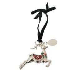 3D Reindeer Ornament with Engraving Tag
