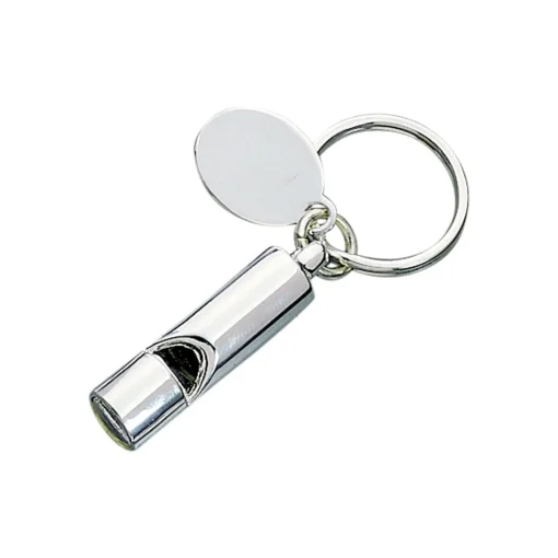 English Bobby Style Whistle Keychain