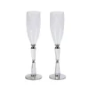 Facet Toasting Flutes Set