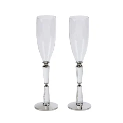 Facet Toasting Flutes Set