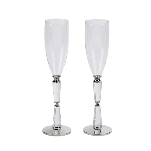 Facet Toasting Flutes Set