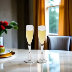 Facet Toasting Flutes Set