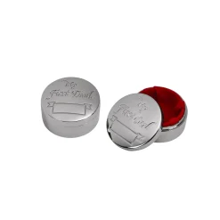 First Tooth & First Curl Round Silver Box Set