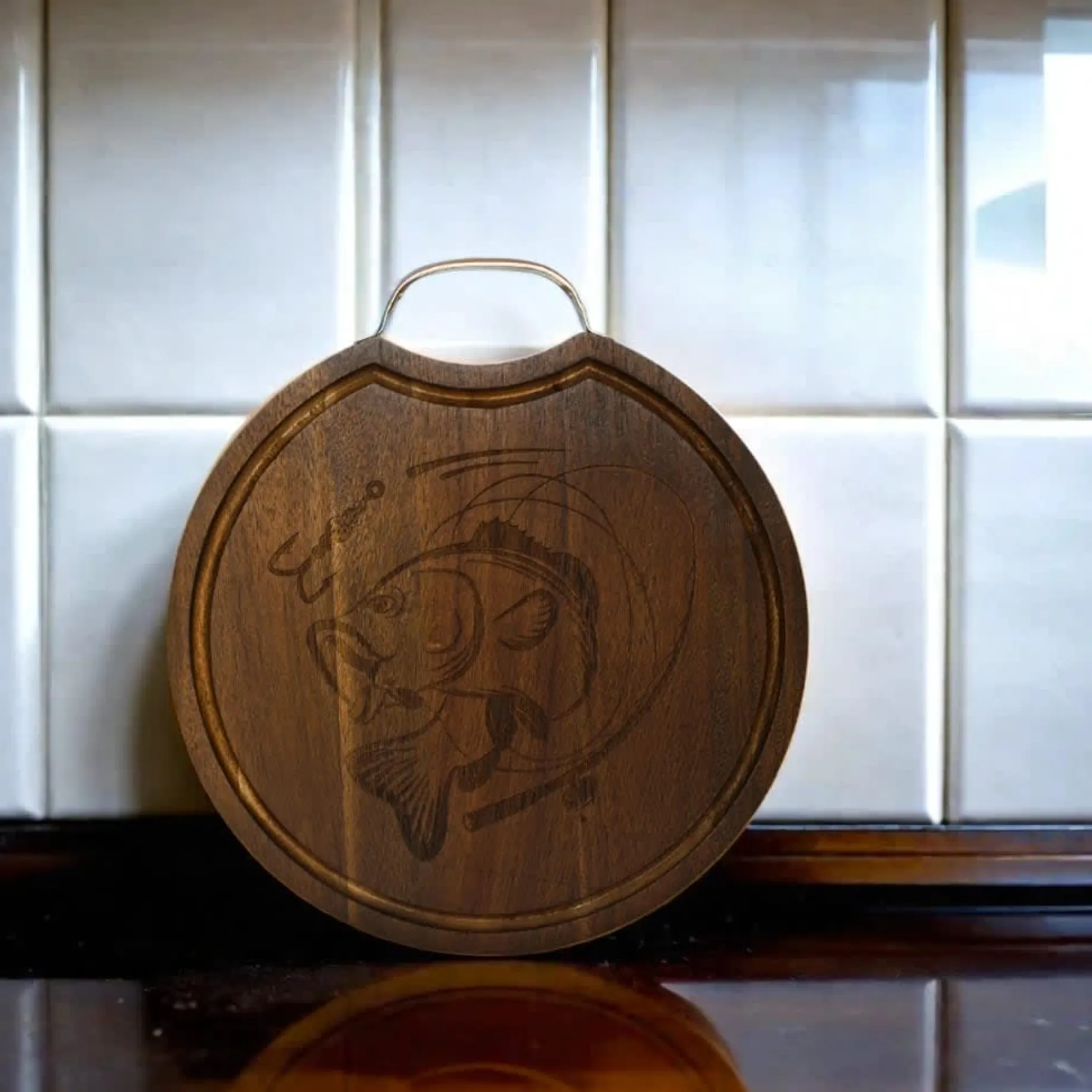 Fishing Wood Board - 13"